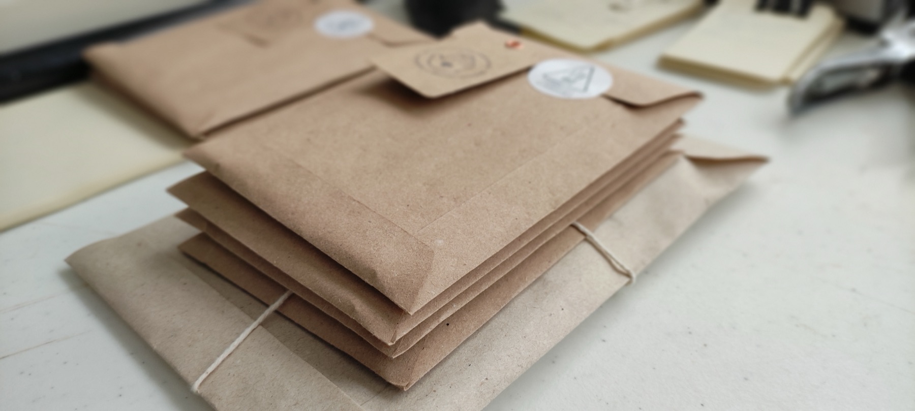 Notebooks embalados para presente corporativo